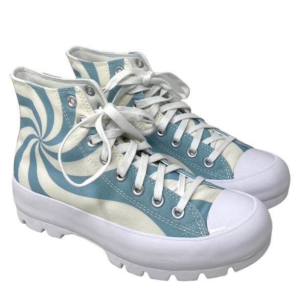 Converse Ctas Lugged Blue Candy Canvas High Top Women's Sneakers Skate A10017C - Picture 2 of 10